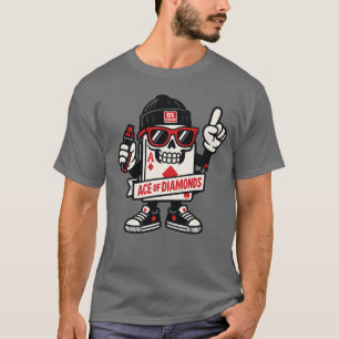 Camiseta Ás de mascote de rua de ouros — High-Roller Editio