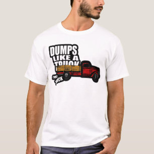 Camiseta As descargas gostam de um caminhão