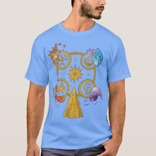 Camiseta As djinns elementais de Aleph