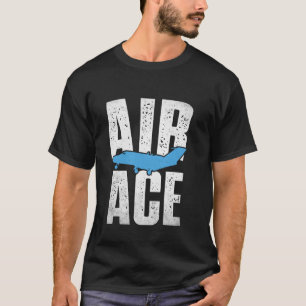 Camiseta Ás do Ar Avião Voa Aviação Avião Voador Entusiasta