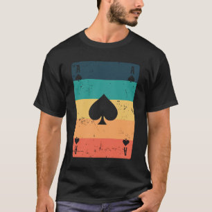 Camiseta Ás do Jogo de Cartas de Pôquer ou Skat