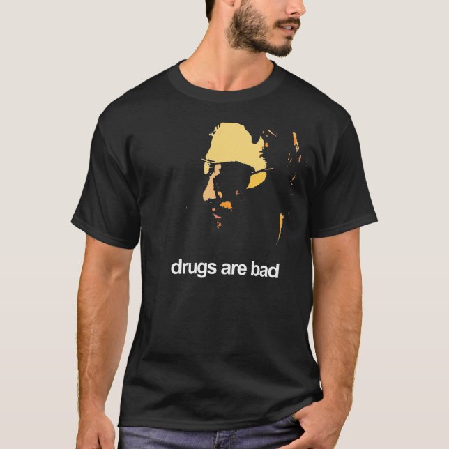 Camiseta As drogas são más (Frente)