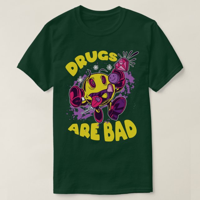 Camiseta As Drogas São Ruins (Frente do Design)