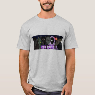 Camiseta As EEK transmitem por rádio, lizardman, mothman,