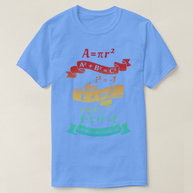 Camiseta As Equações De Matemática Mais Bonitas (Frente do Design)