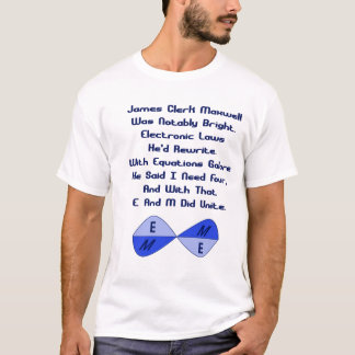 Camiseta As equações de Maxwell