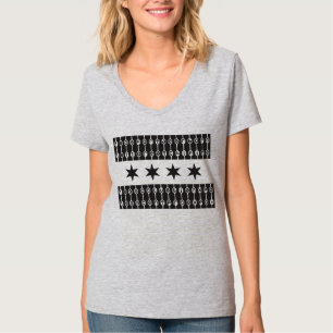 Camiseta As estrelas de Chicago representam a engrenagem
