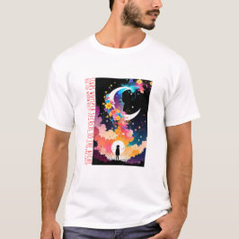 Camiseta As estrelas sussurram segredos à noite, mas a lua