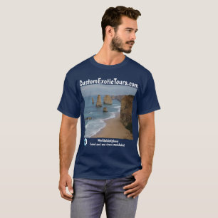 Camiseta As excursões exóticas feitas sob encomenda aterr