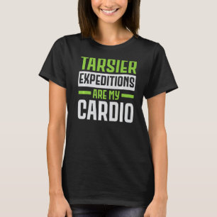 Camiseta As Expedições De Tarsiers São O Meu Cardio Animal 