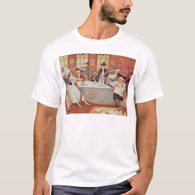 Camiseta As experiências de Benjamin Franklin com (Frente)