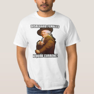 Camiseta As fêmeas da negligência adquirem o t-shirt da
