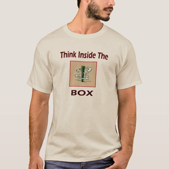 Camiseta As ferraduras americanas básicas T-Pensam dentro (Frente)