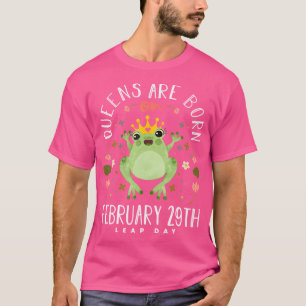 Camiseta As Filas Estão Nasceres No Sapo Do Ano Leap 29 De 