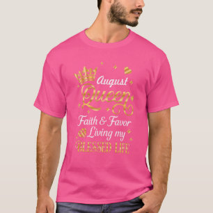 Camiseta As Filas São Nasceres Em Agosto Ou A Menina Leo Vi