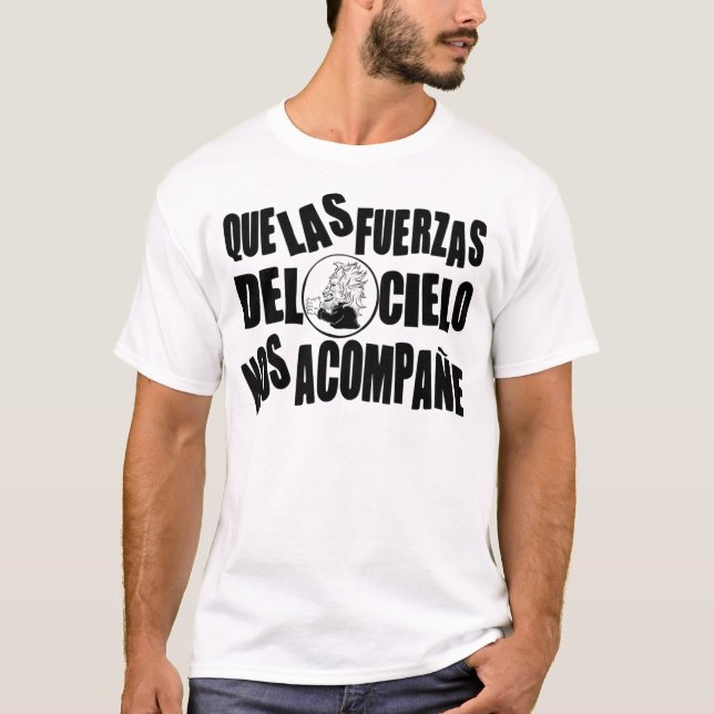 Camiseta As Forças Do Céu, Javier Milei, Leão Negro E (Frente)
