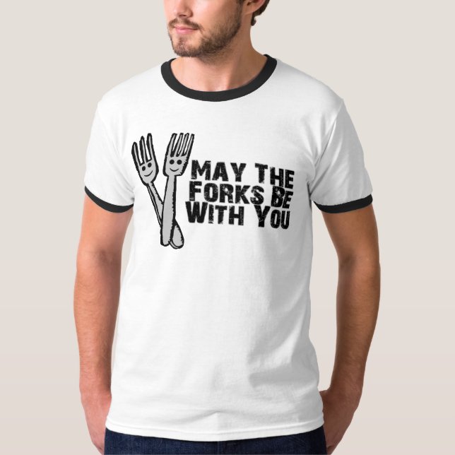 Camiseta As forquilhas sejam com você (Frente)