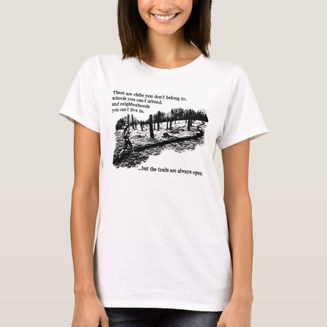 Camiseta As fugas abrem sempre mulheres (Frente)