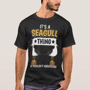 Camiseta As Gaivotas Citam Que O Mar É Uma Coisa De Seagu