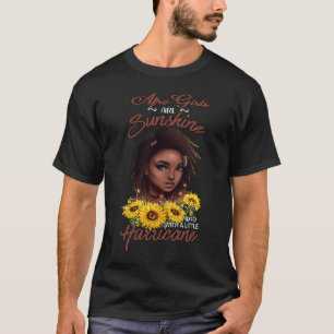 Camiseta As Garotas Afro Estão Brilhantes Misturadas Com Um