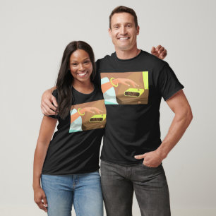 Camiseta As garotas apertam o botão de snooze do despertado
