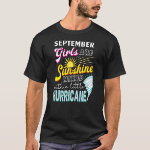 Camiseta As Garotas De Setembro Estão Misturadas Com Um Pou