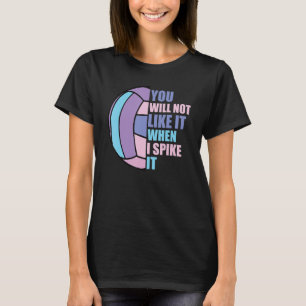 Camiseta As Garotas De Voleibol Não Gostarão Quando Eu Espe