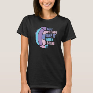 Camiseta As Garotas De Voleibol Não Gostarão Quando Eu Espe