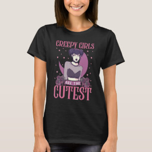 Camiseta As Garotas Góticas Assustadoras São As Mais Bastan
