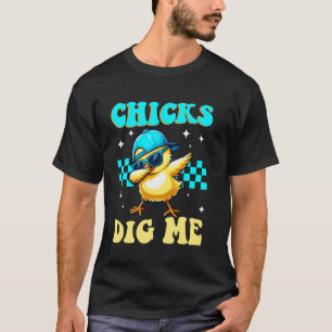 Camiseta As Garotas Me Adoram Groovy Funny Páscoa Meninos M