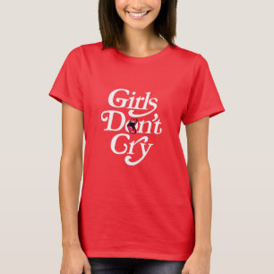 Camiseta As garotas não choram moderno feminino elegante