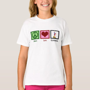 Camiseta As ginásticas do Amor pela Paz Crianças Bonitas