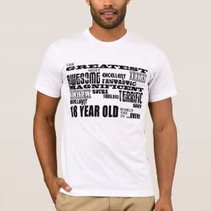 Camiseta As grandes pessoas de 18 anos festa de aniversári