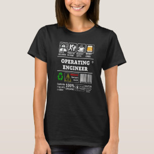 Camiseta As habilidades do Engenheiro operacional incluem s