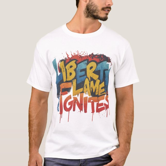 Camiseta As Ignites Flame da Liberdade (Frente)