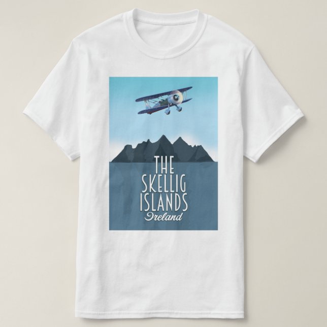 Camiseta As Ilhas Skellig (Frente do Design)