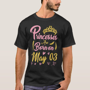 Camiseta As Impressões Estão Nasceres Em 3 De Maio Feliz An