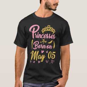 Camiseta As Impressões Estão Nasceres Em 5 De Maio Feliz An