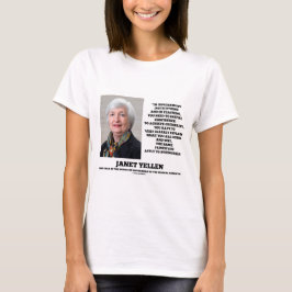 Camiseta As instituições de Janet Yellen Govt que ensinam