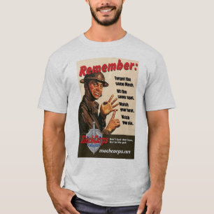 Camiseta As instruções de Sarge (cores claras) - MechCorp