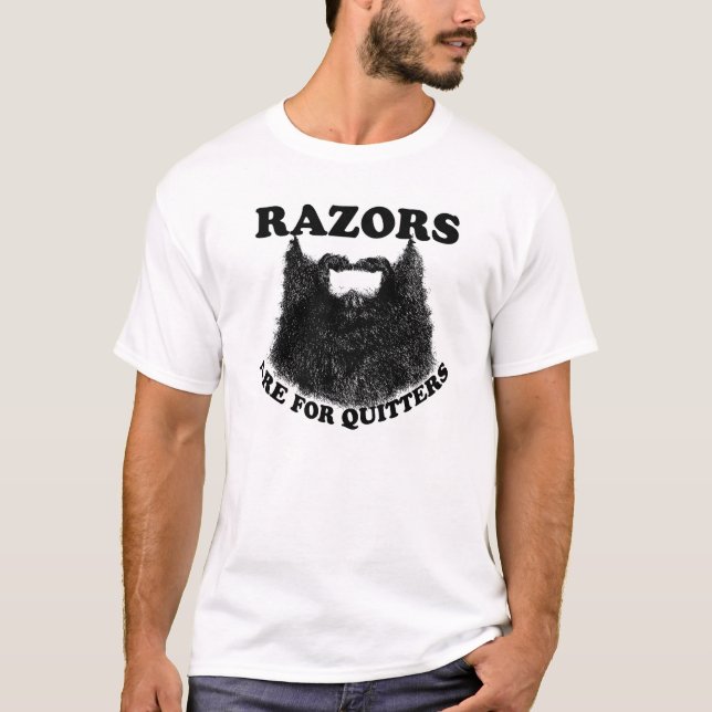 Camiseta As lâminas são para quitters (Frente)