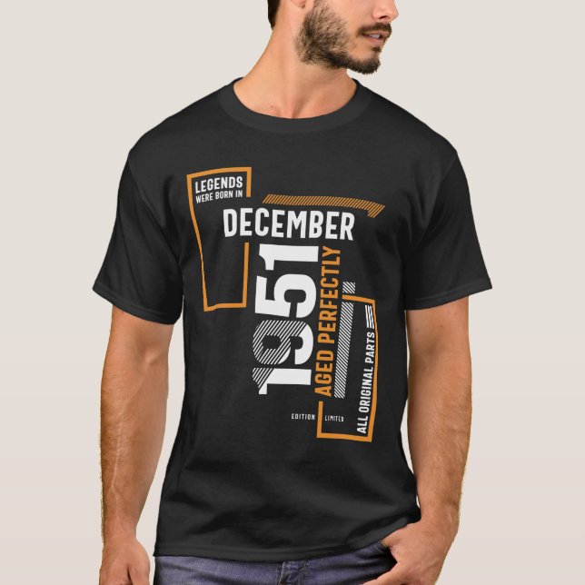 Camiseta As Legendas De Aniversário De 70 Foram Nasceres Em (Frente)