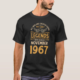 Camiseta As Legendas De Aniversário Foram Nasceres Em Novem