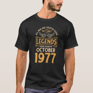 Camiseta As Legendas De Aniversário Foram Nasceres Em Outub