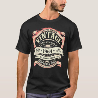 Camiseta As Legendas Foram Nasceres Em 1964 60º Aniversário