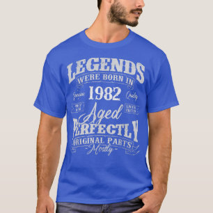 Camiseta As Legendas Foram Nasceres Em 1982 Ano De Nascimen