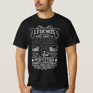Camiseta As Legendas Foram Nasceres Em Janeiro De 1932 Toda