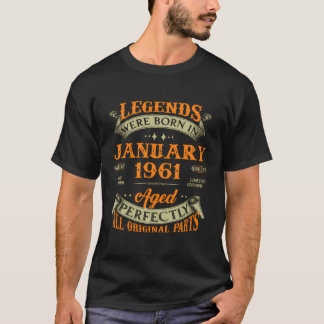 Camiseta As Legendas Foram Nasceres Em Janeiro De 1961 62º