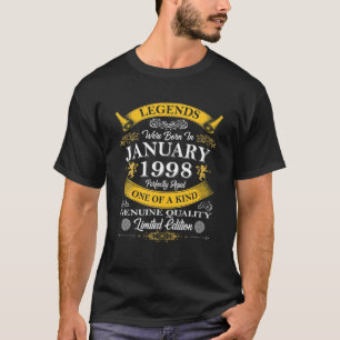 Camiseta As Legendas Foram Nasceres Em Janeiro De 1998 24º