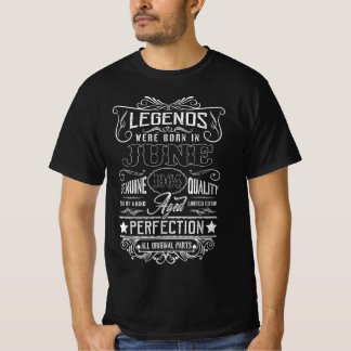Camiseta As Legendas Foram Nasceres Em Junho De 1964 Todas